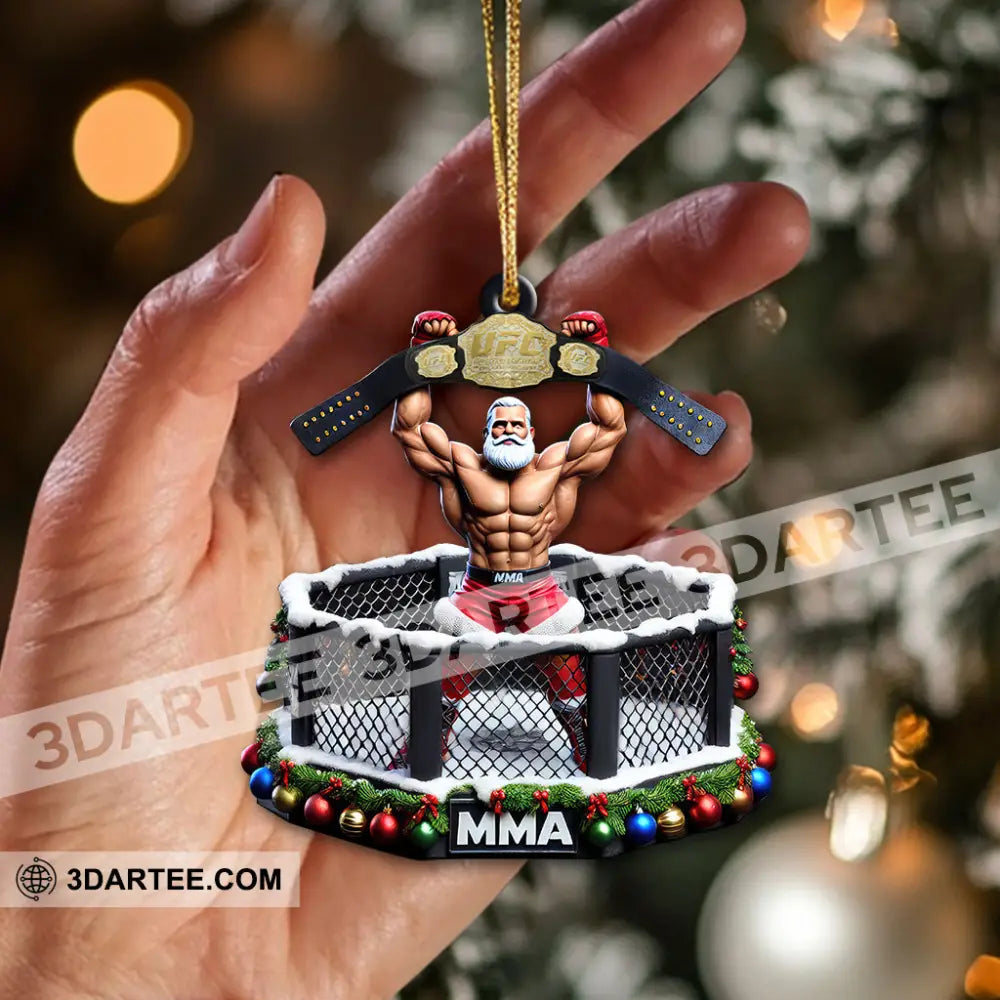 Custom Name Mma Boxing Ornament Lover Christmas Gift