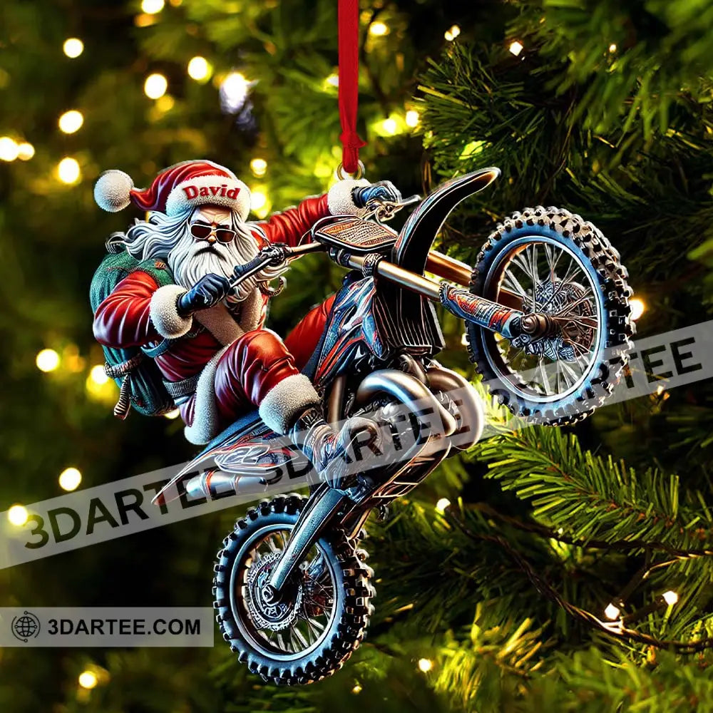 Custom Name Motocross Ornament Lover Christmas Gift