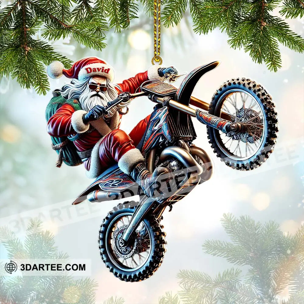 Custom Name Motocross Ornament Lover Christmas Gift