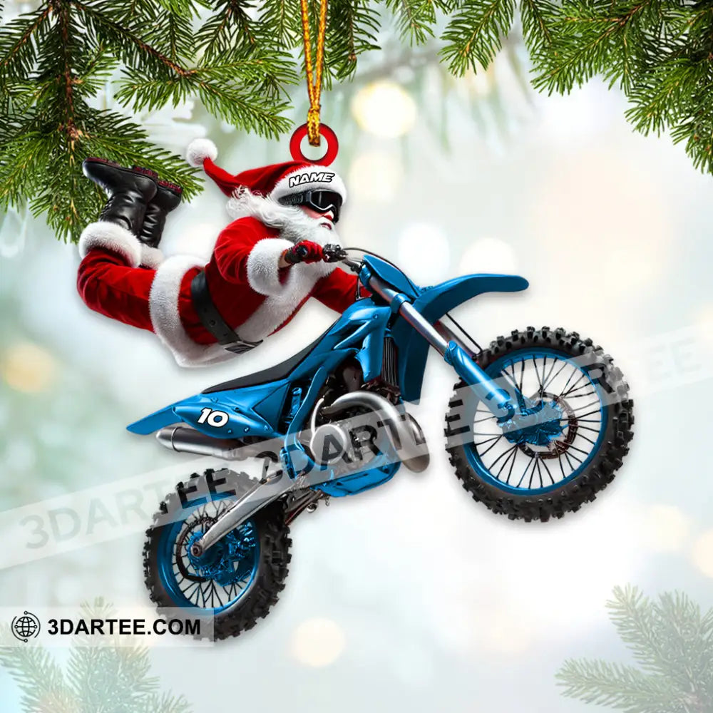 Custom Name Motocross Ornament Lover Christmas Gift