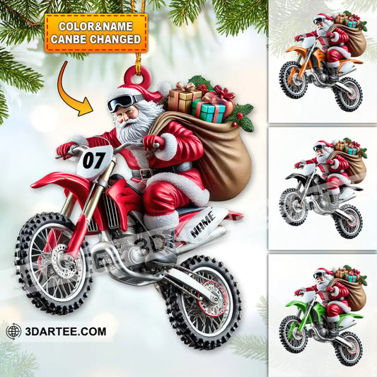 Custom Name Motocross Ornament Lover Christmas Gift