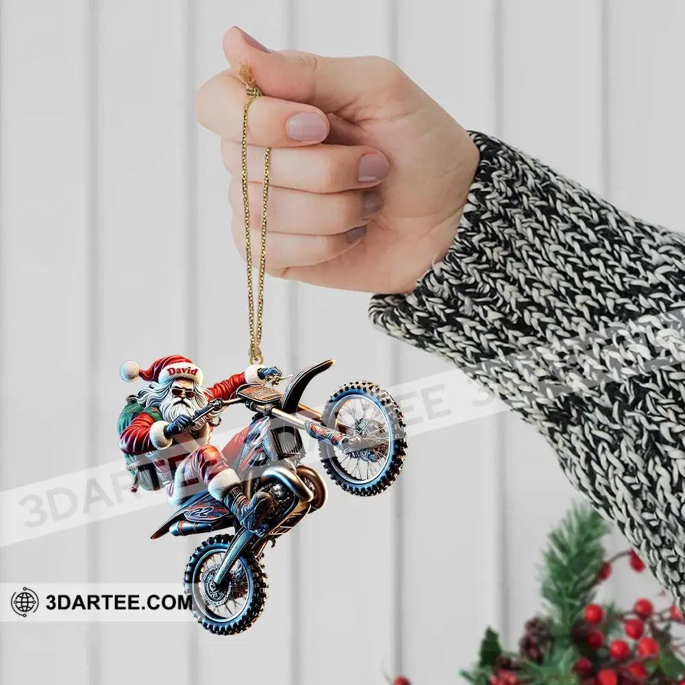 Custom Name Motocross Ornament Lover Christmas Gift