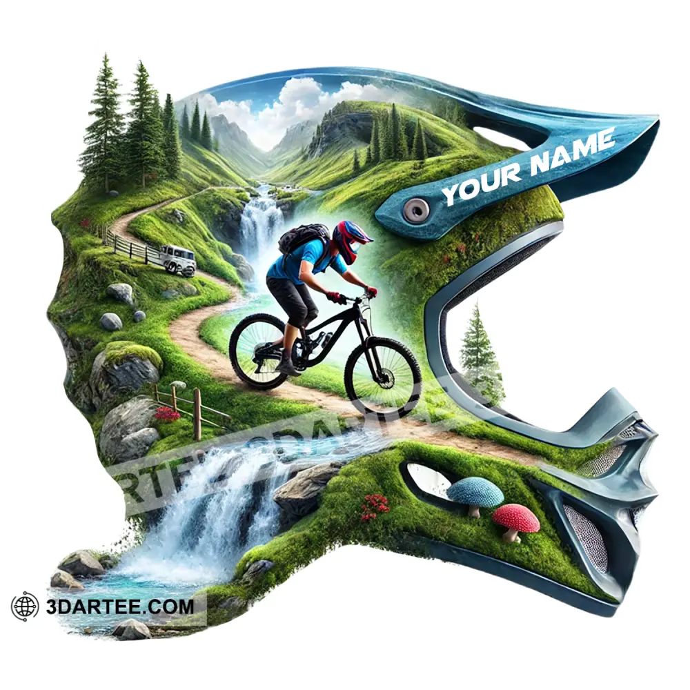 Custom Name Mountain Bike Sticker Gift For Lover 50 Pcs