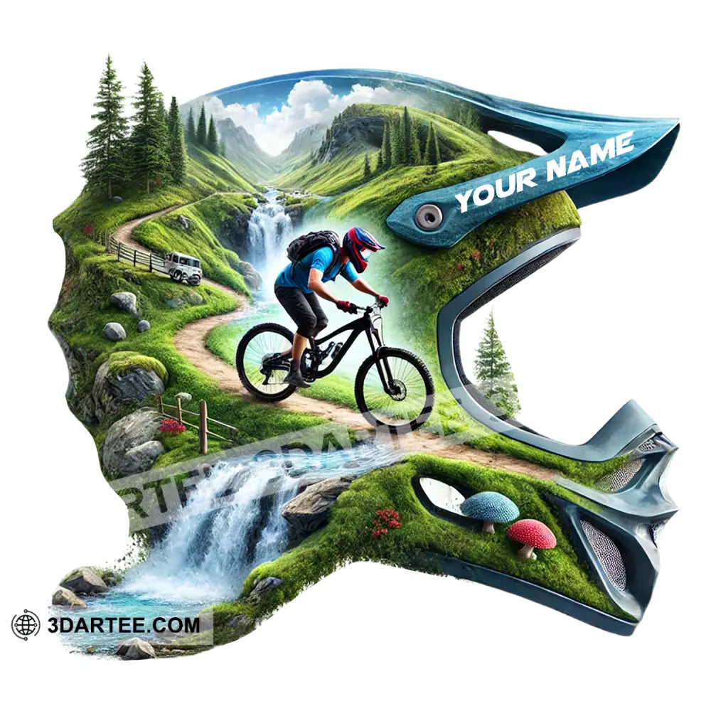 Custom Name Mountain Bike Sticker Gift For Lover 50 Pcs