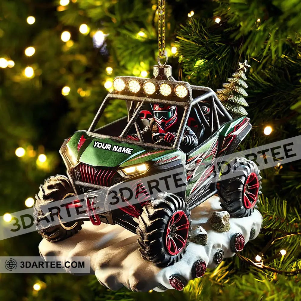 Custom Name Mountain Truck Ornament Christmas Gift