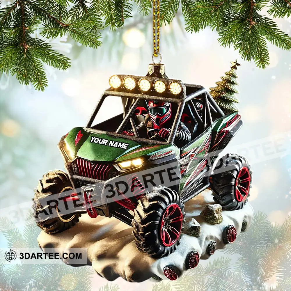 Custom Name Mountain Truck Ornament Christmas Gift 3.54’’ / 1