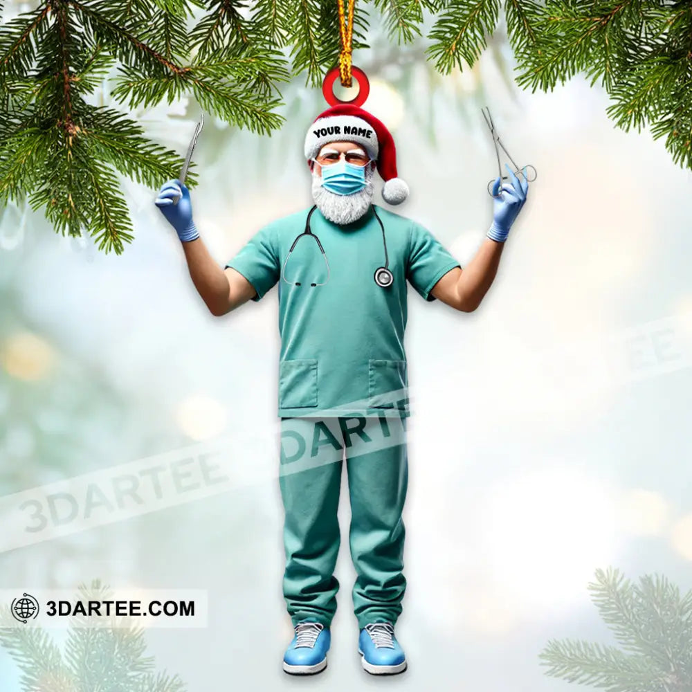 Custom Name Nurse Ornament Christmas Gift 3.54’’ / 1