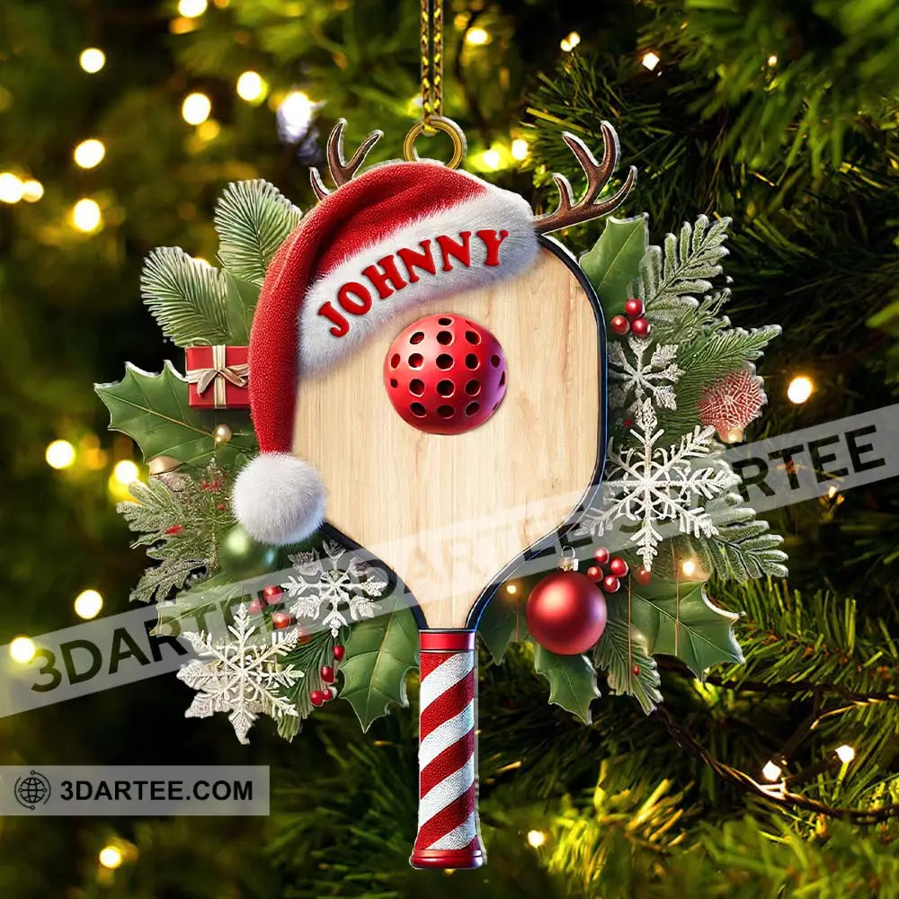 Custom Name Pickle Ball Ornament Christmas Gift