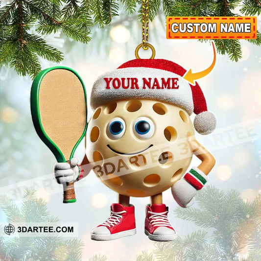 Custom Name Pickleball Ornament Lover Christmas Gift