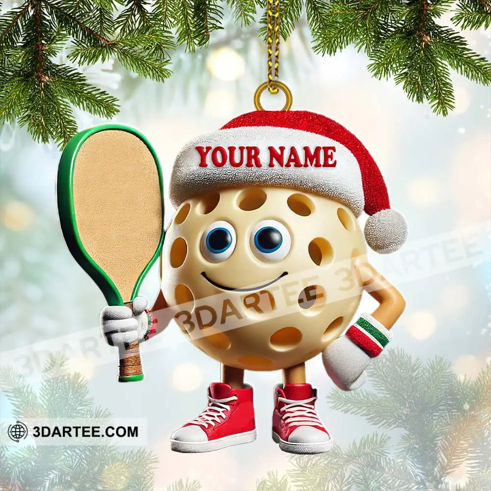 Custom Name Pickleball Ornament Lover Christmas Gift