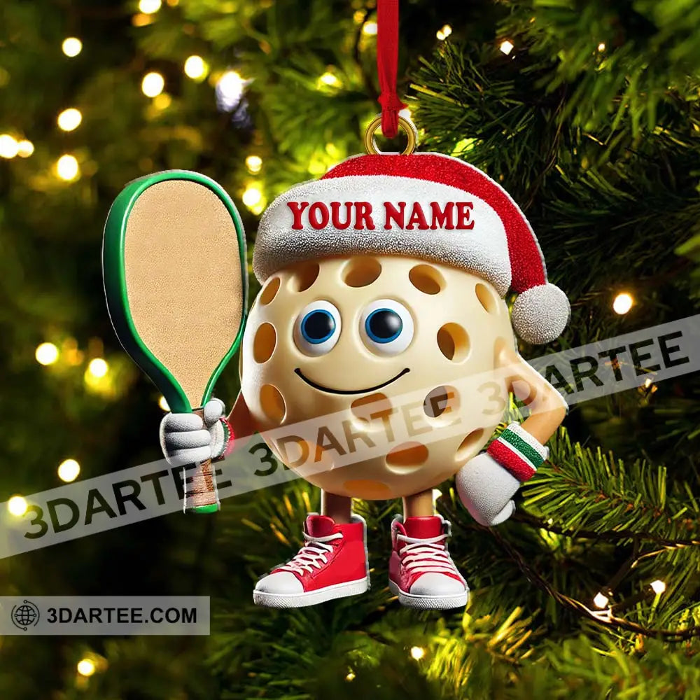 Custom Name Pickleball Ornament Lover Christmas Gift