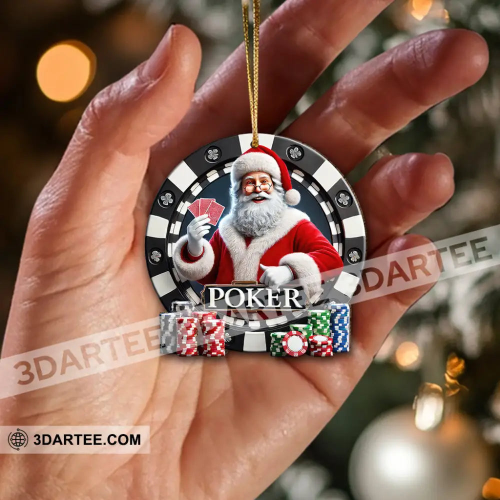 Custom Name Poker Ornament Christmas Gift