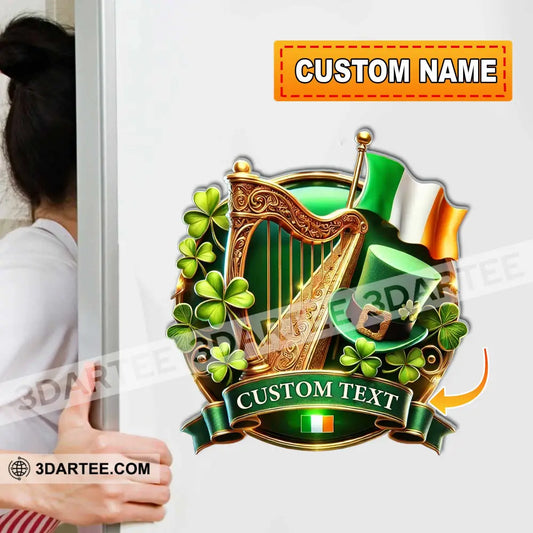 Custom Name Saint Patrick’s Day Fridge Magnet Gift For Ireland Lover