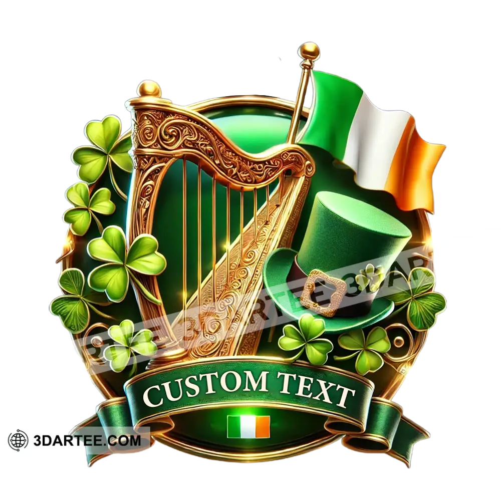 Custom Name Saint Patrick’s Day Fridge Magnet Gift For Ireland Lover 3.54’’ / 1 Piece