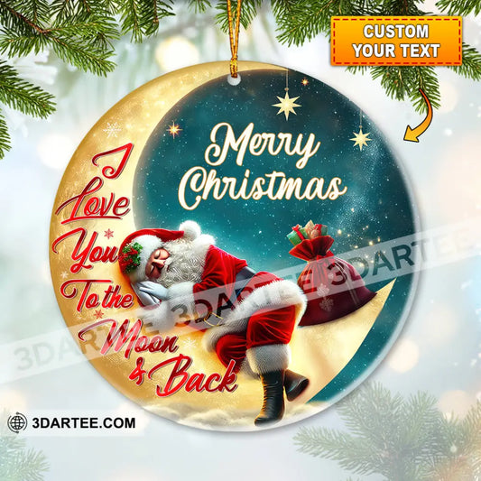 Custom Name Santa Christmas Ornament Home Decor Gift