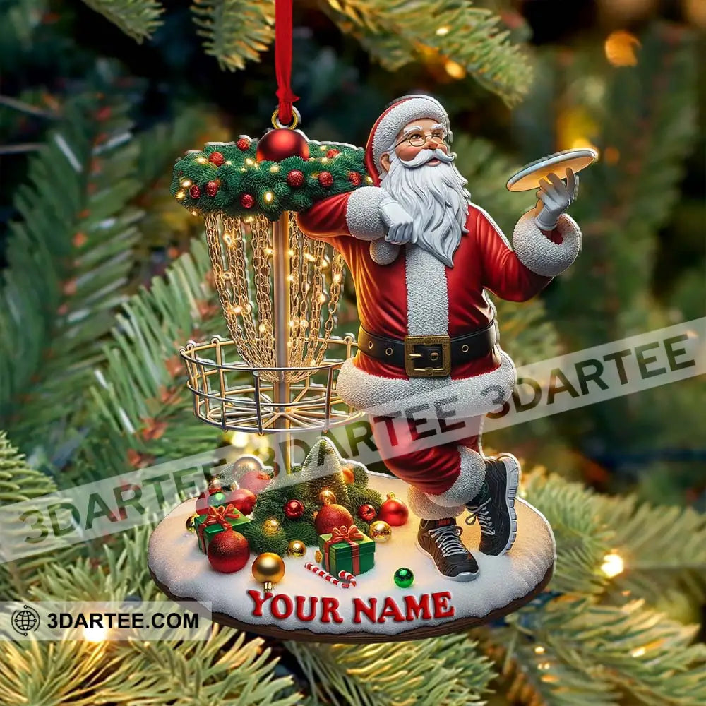 Custom Name Santa Ornament Christmas Gift