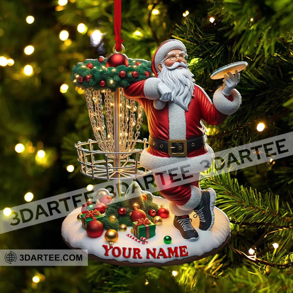 Custom Name Santa Ornament Christmas Gift