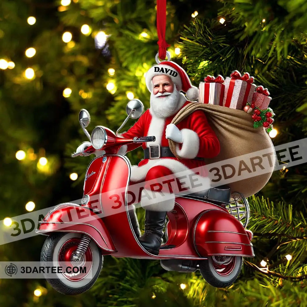 Custom Name Santa Ornament Christmas Gift Decoration