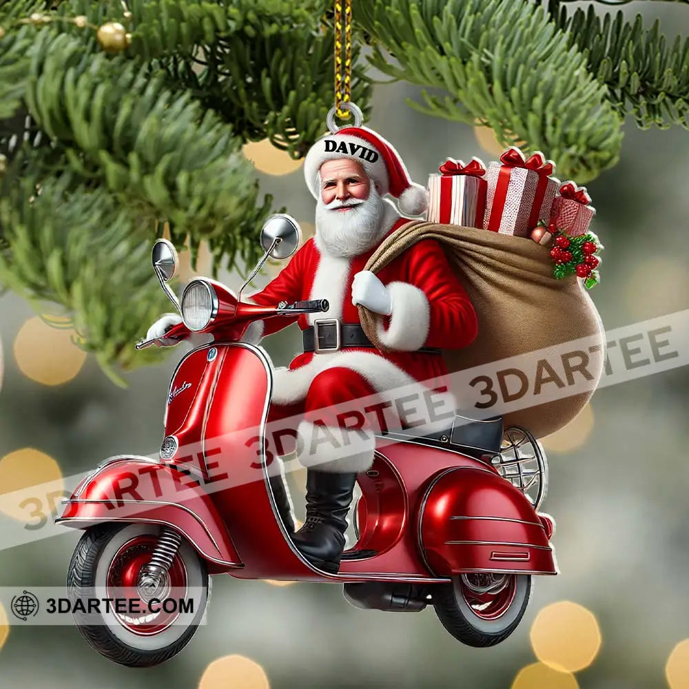 Custom Name Santa Ornament Christmas Gift Decoration