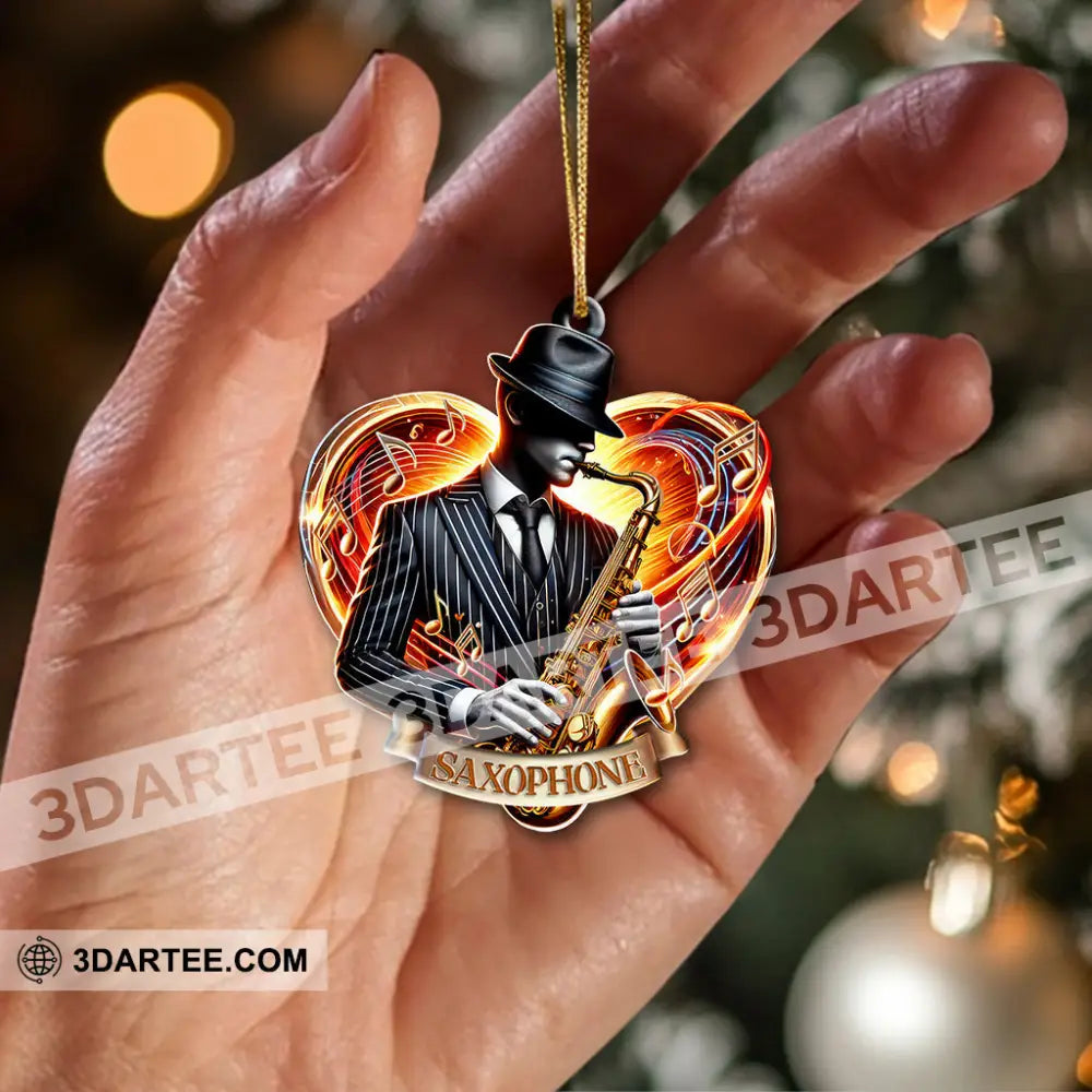 Custom Name Saxophone Ornament Christmas Gift For Lover