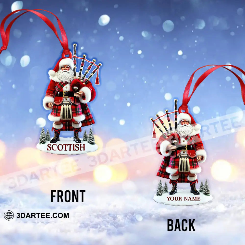 Custom Name Scotland Ornament Christmas Gift For Lover