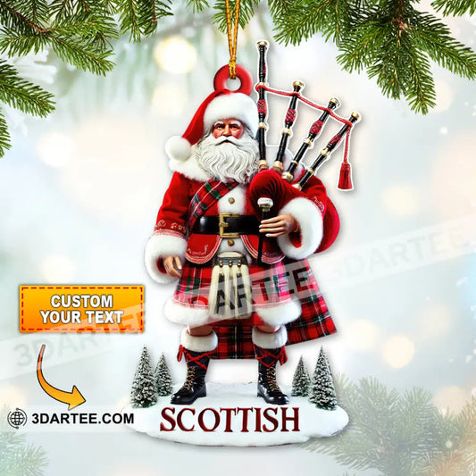 Custom Name Scotland Ornament Christmas Gift For Lover