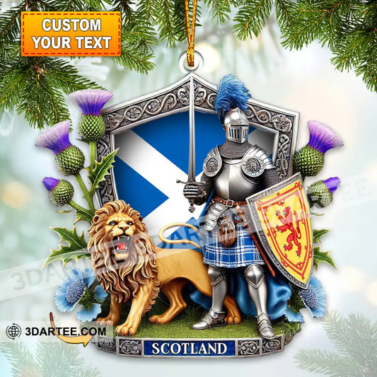 Custom Name Scotland Ornament Christmas Gift For Lover