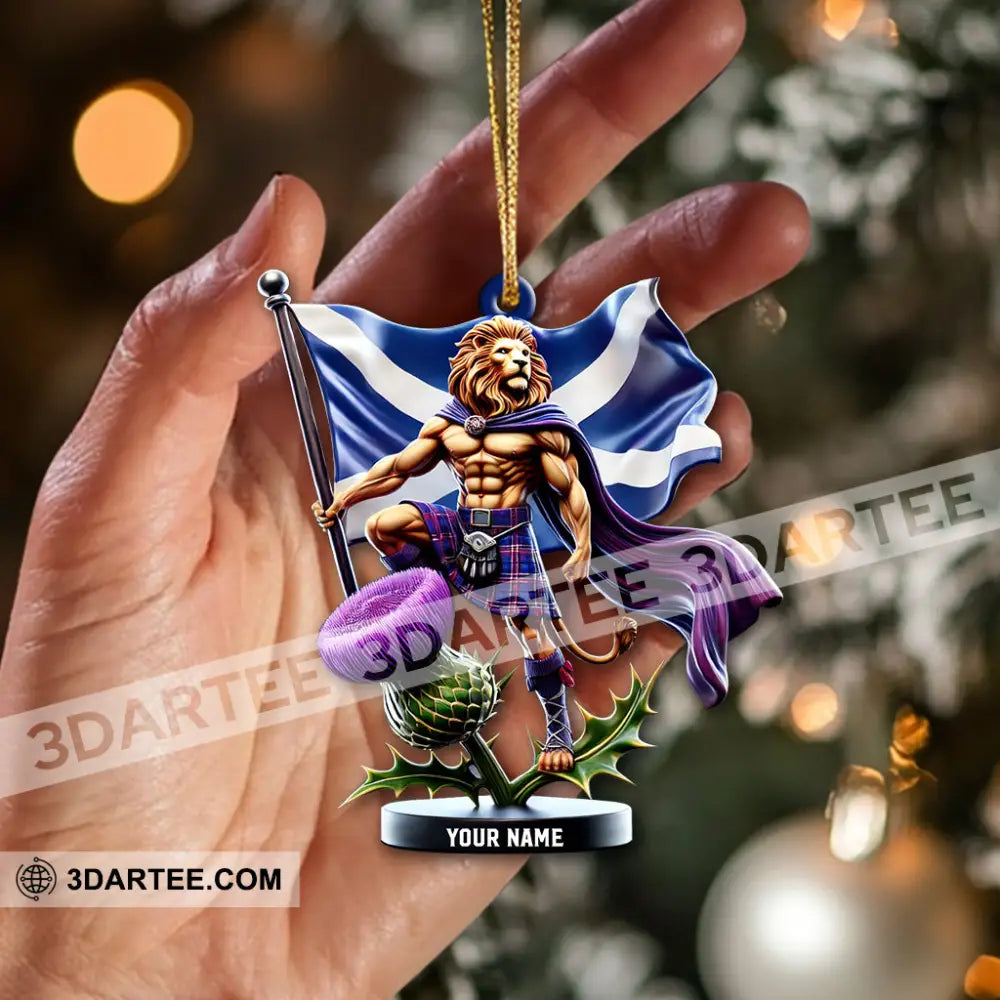 Custom Name Scotland Ornament Christmas Gift For Lover