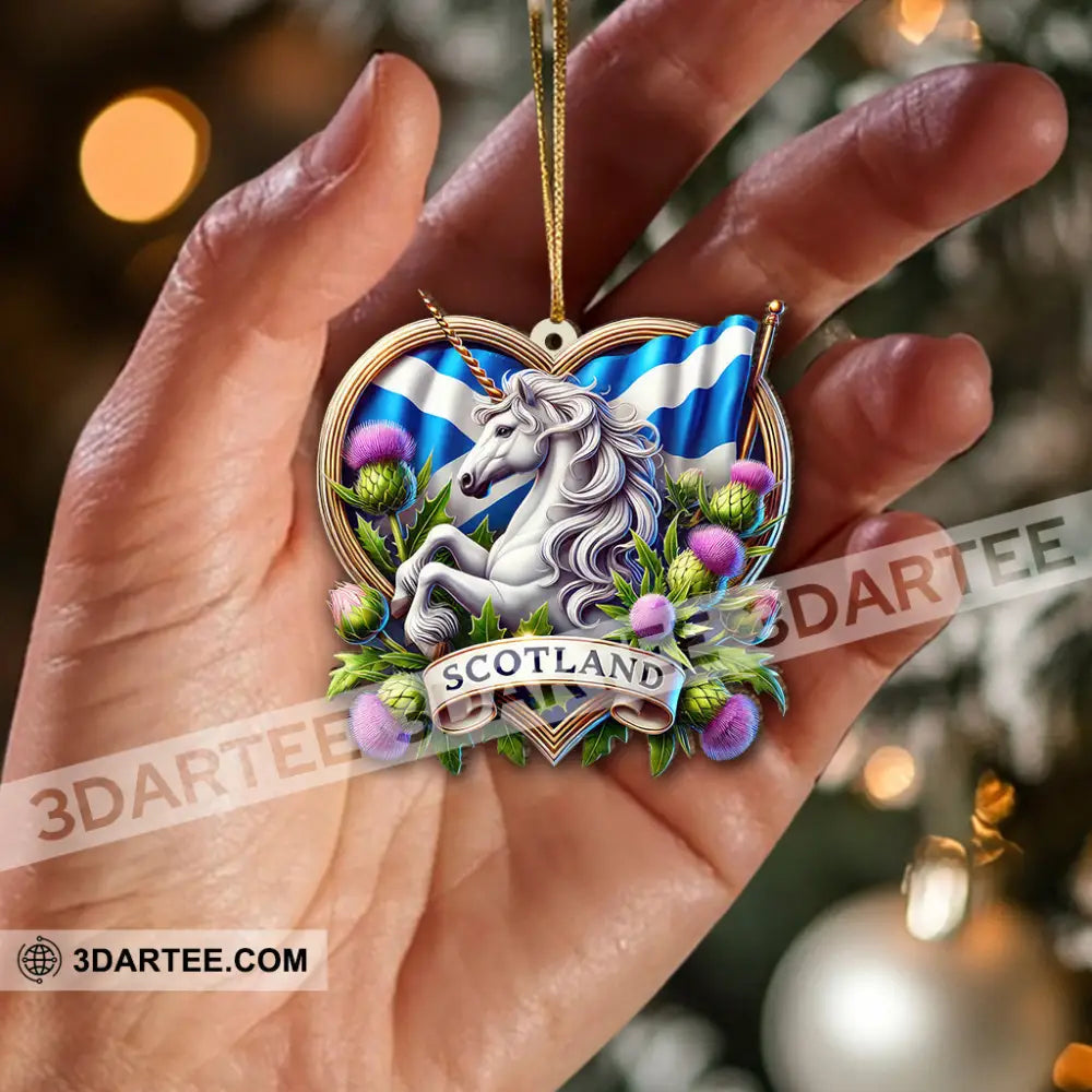 Custom Name Scotland Ornament Christmas Gift For Lover