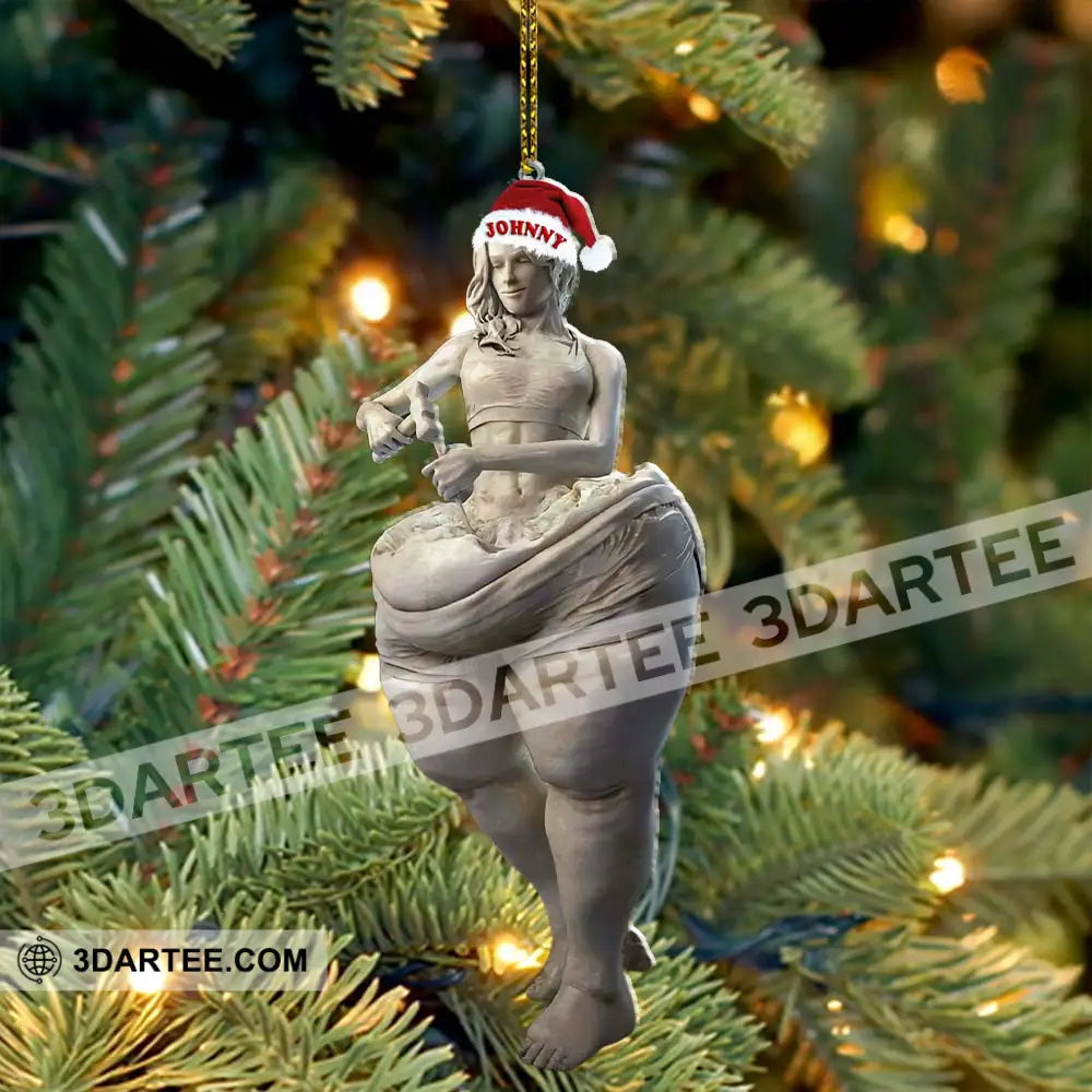 Custom Name Sculpture Artist Ornament Christmas Gift Decor