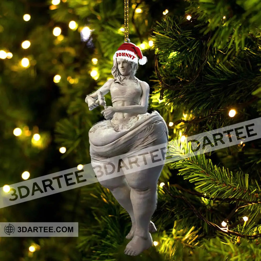 Custom Name Sculpture Artist Ornament Christmas Gift Decor