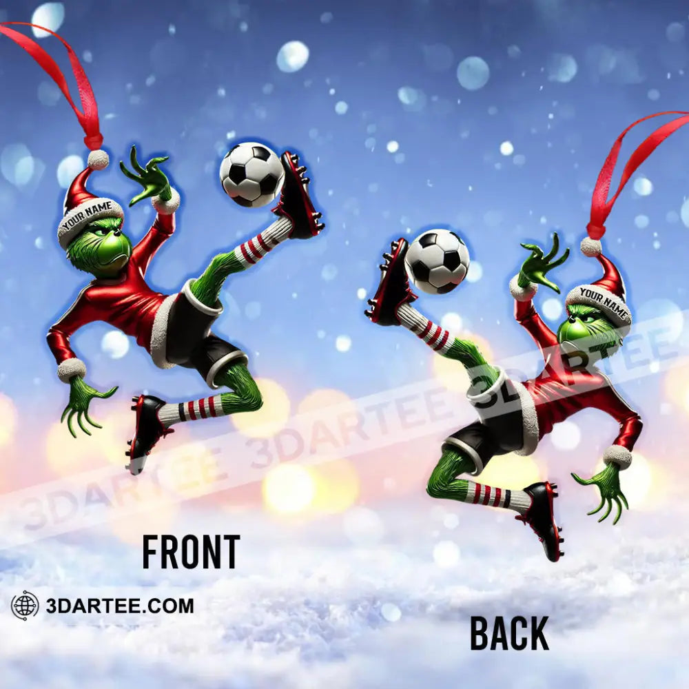 Custom Name Soccer Ornament Christmas Gift Decoration