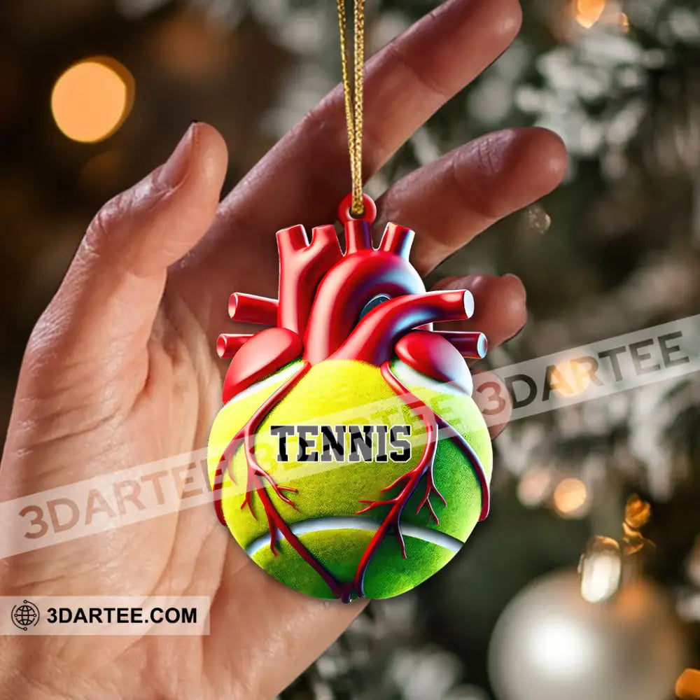 Custom Name Tennis Ornament Christmas Gift