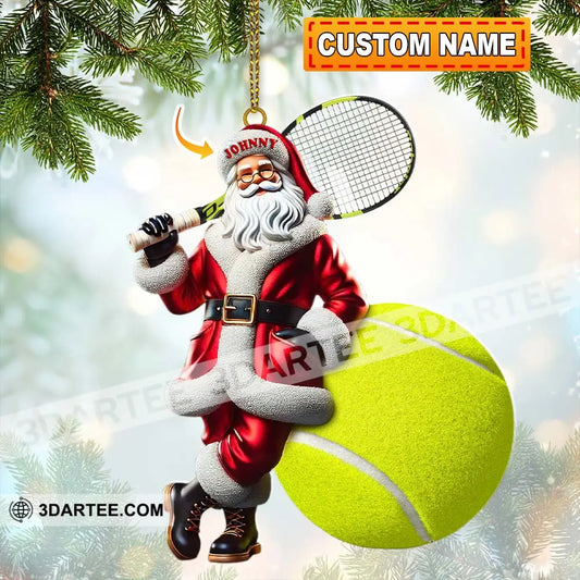 Custom Name Tennis Ornament Christmas Gift For Lover