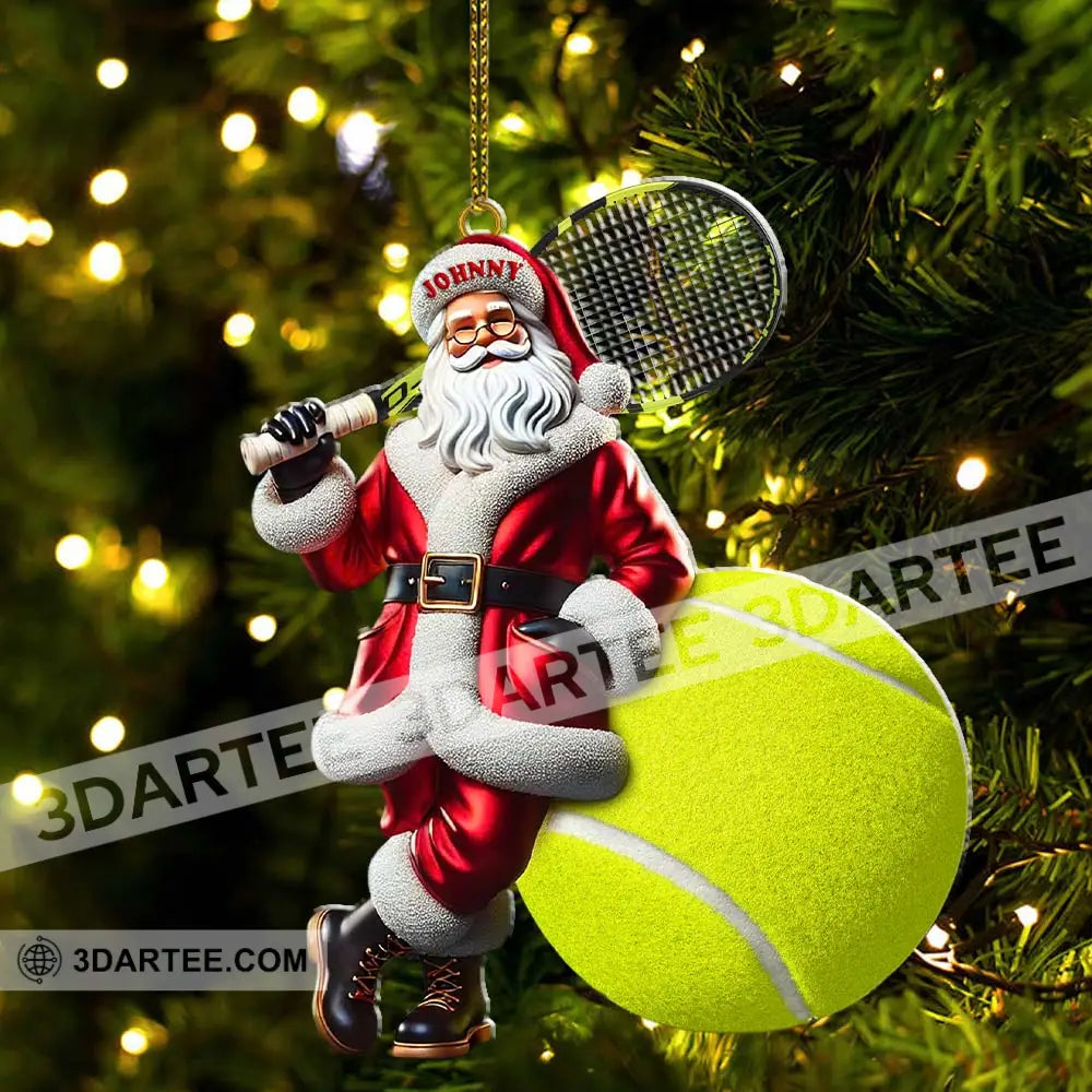 Custom Name Tennis Ornament Christmas Gift For Lover