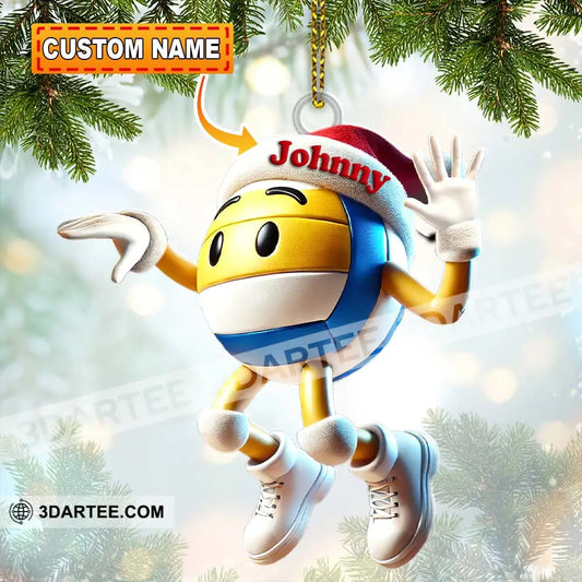 Custom Name Volleyball Ornament Lover Christmas Gift