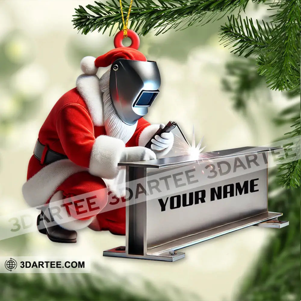 Custom Name Welder Ornament Christmas Gift For 3.54’’ / 1