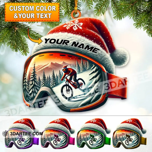 Custom Name Winter Snow Ornament Christmas Gift Decoration