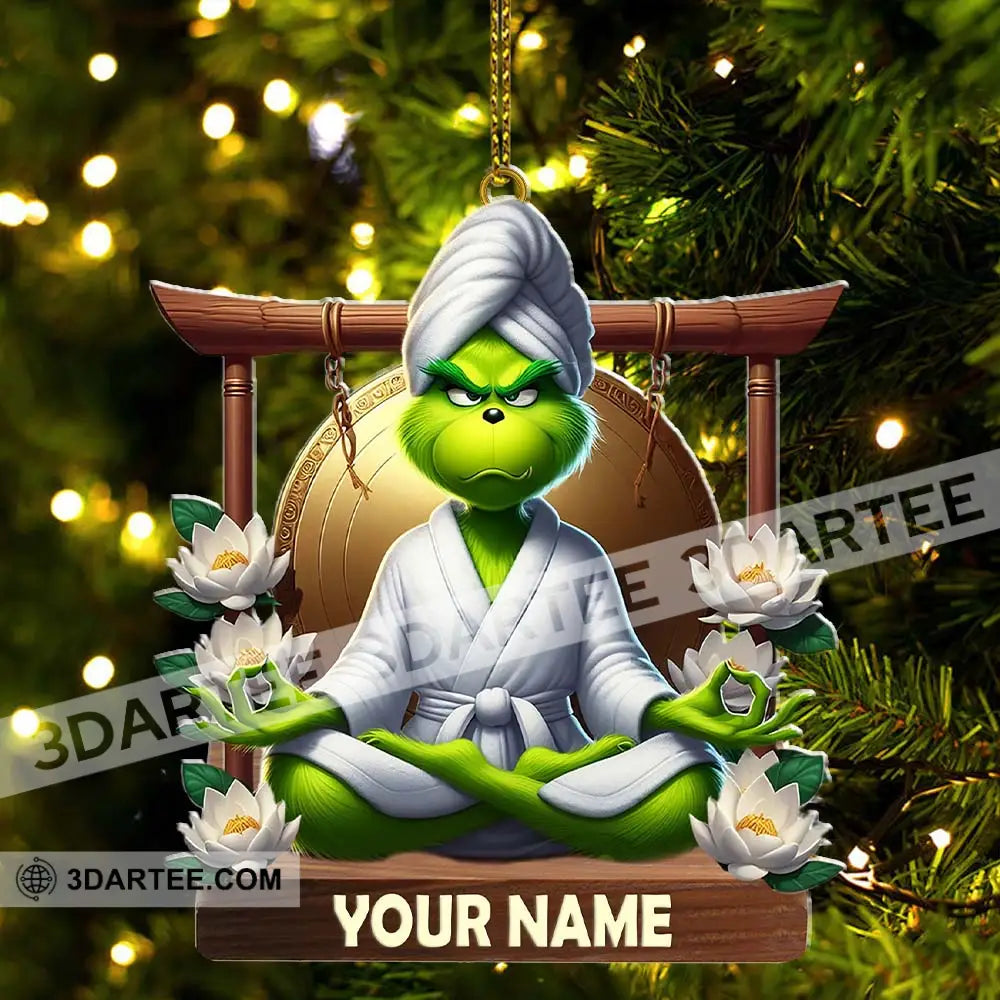 Custom Name Yoga Ornament Christmas Decor