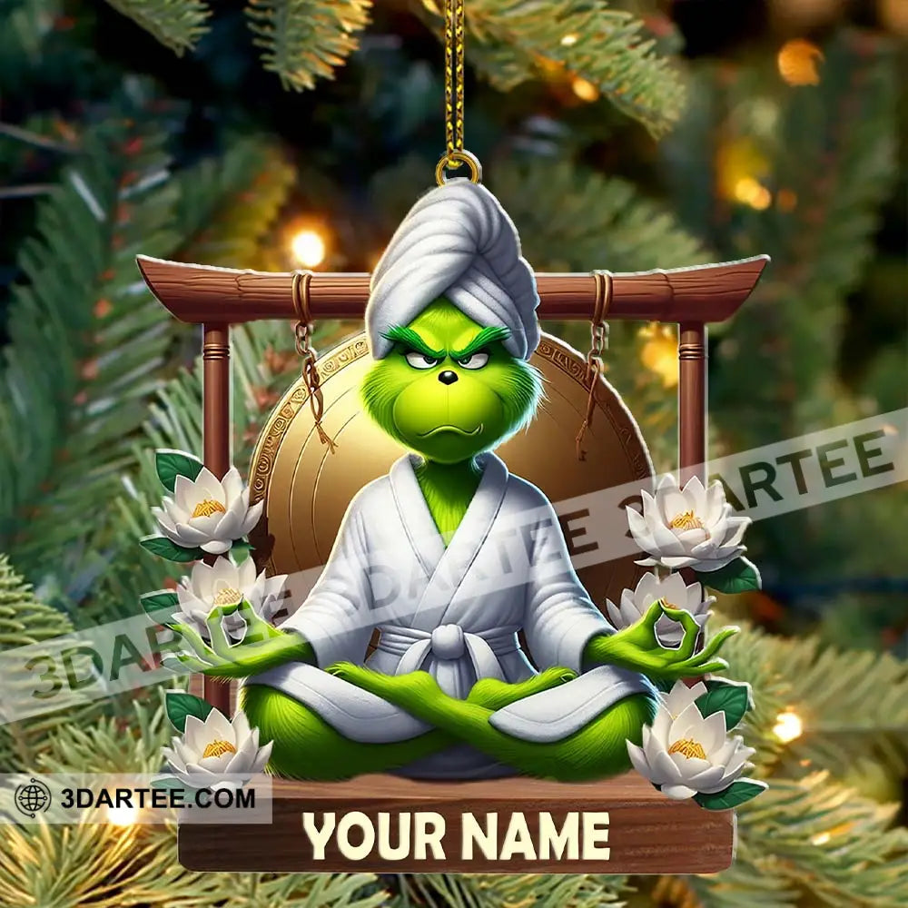 Custom Name Yoga Ornament Christmas Decor