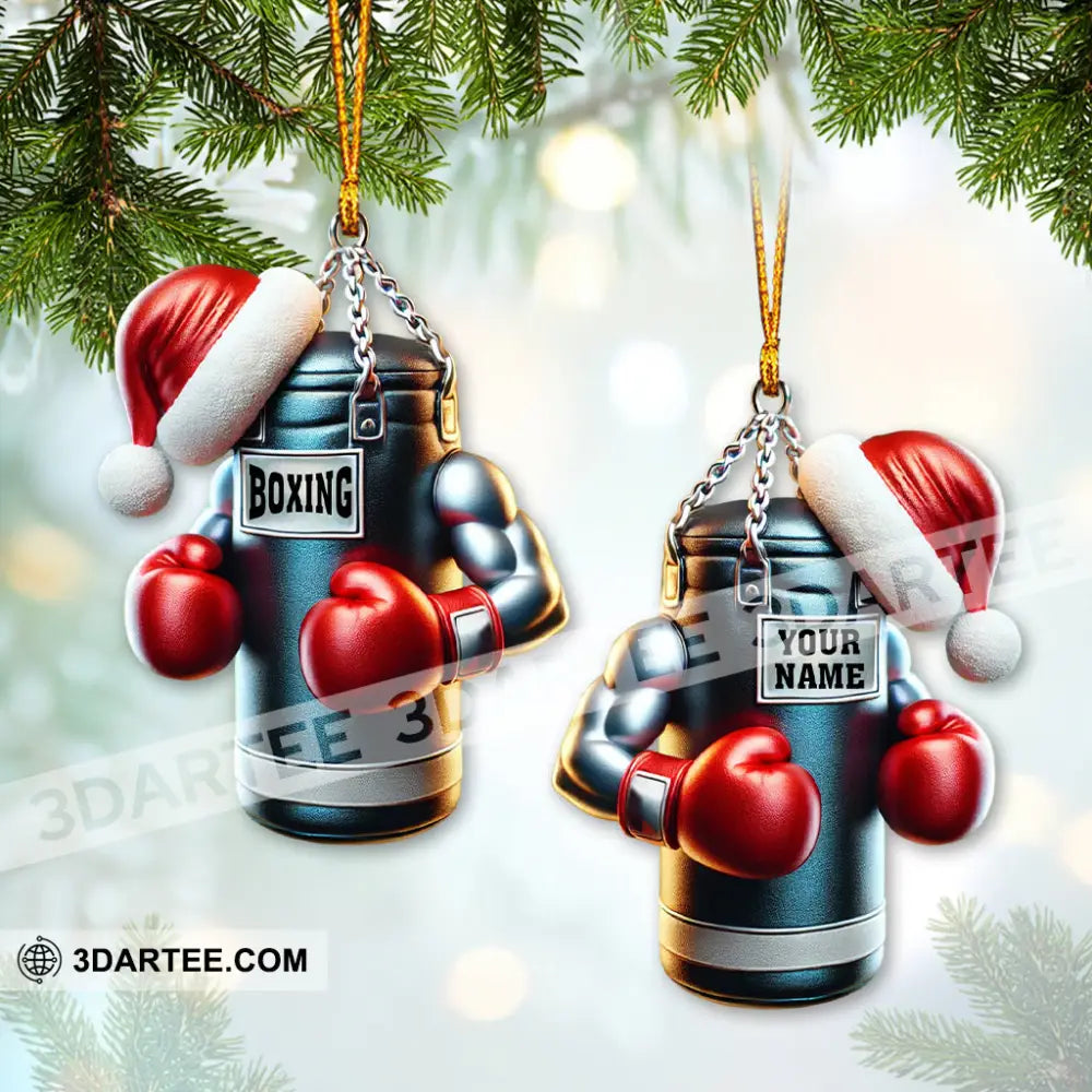 Custom Ornament Boxing Christmas Room Decor 3.54’’ / 1