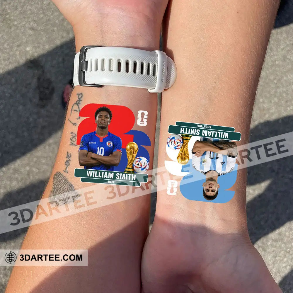 World Cup 2026 Custom Temporary Tattoo Personalized Tattoo Fake Tattoo - Temporary Tattoo