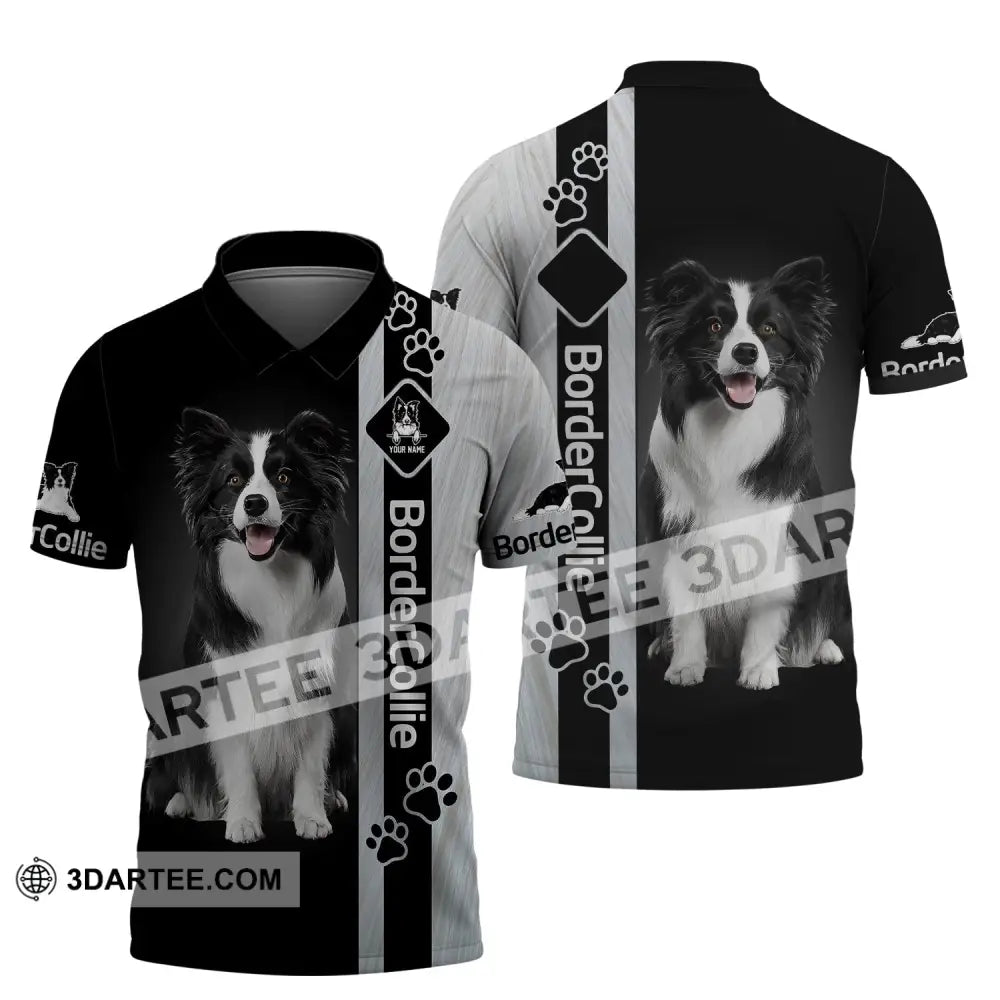 Custom Unisex Shirt Border Collie T-Shirt For Pet Lovers Polo / S