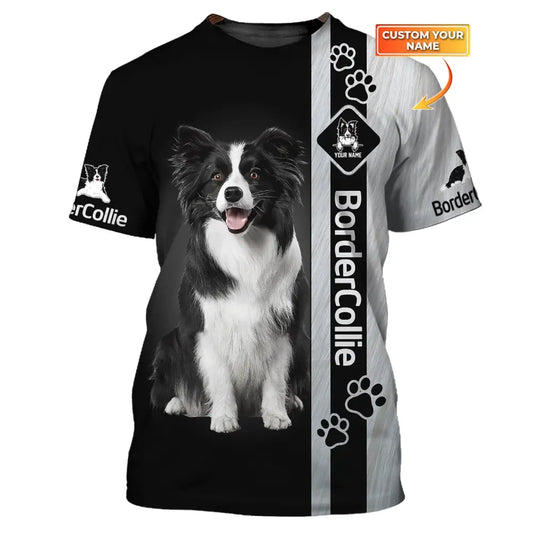 Custom Unisex Shirt Border Collie T-Shirt For Pet Lovers / S