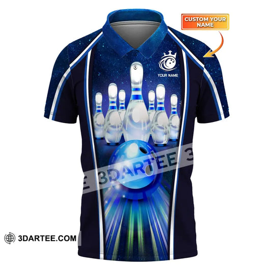 Custom Unisex Shirt Bowling Polo T-Shirt For Lovers / S