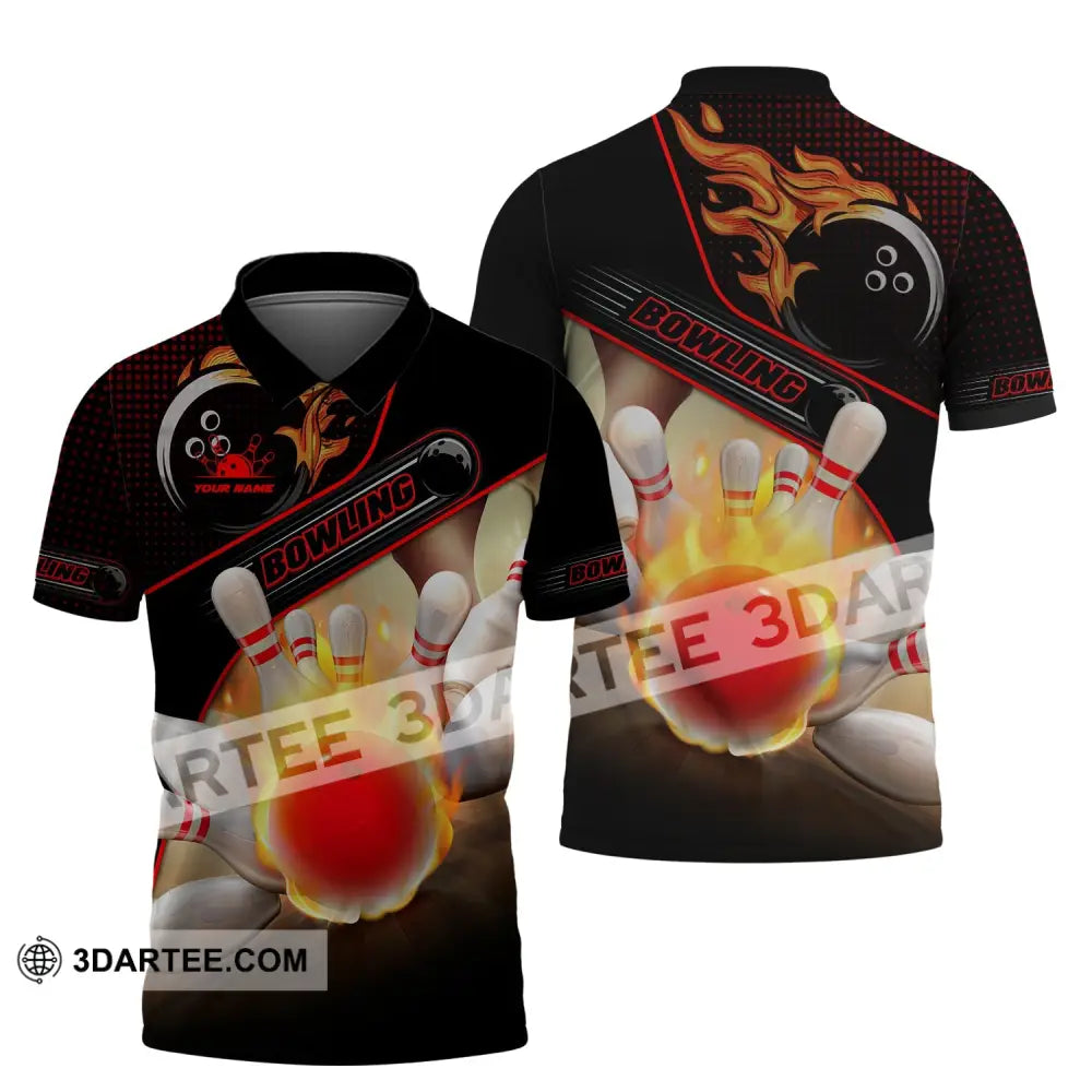 Custom Unisex Shirt Bowling T-Shirt For Lovers Polo / S