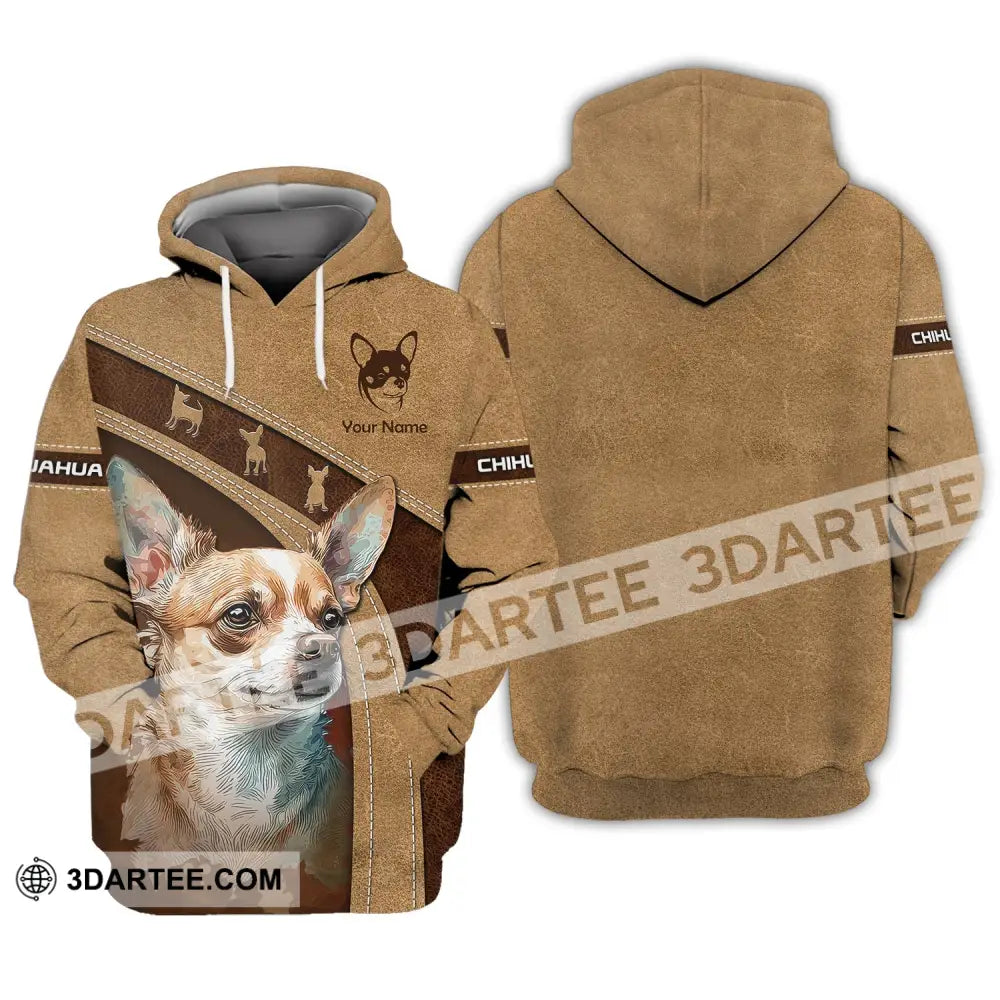 Custom Unisex Shirt Chihuahua T-Shirt For Dog Lovers Hoodie / S