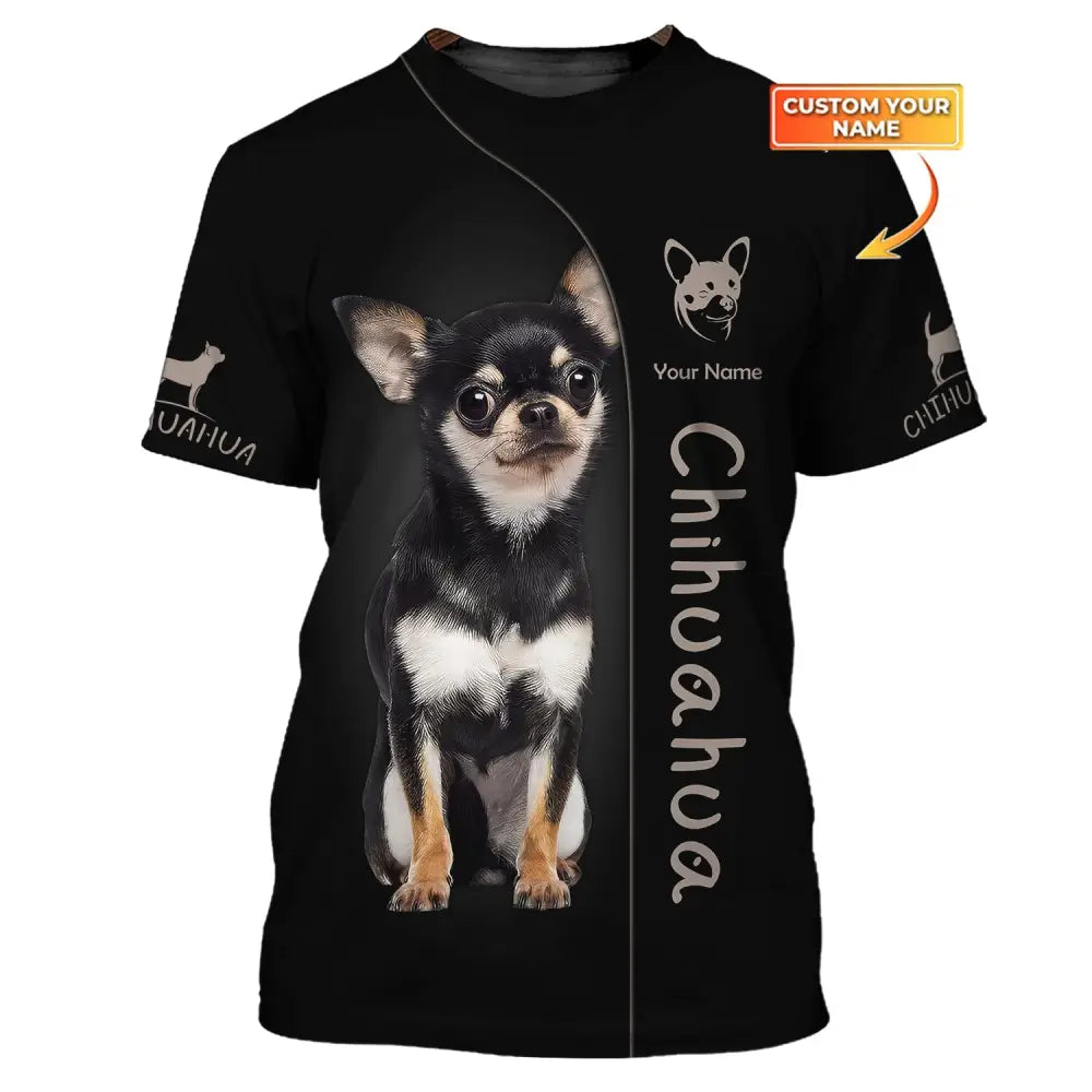 Custom Unisex Shirt Chihuahua T-Shirt For Pet Lovers / S