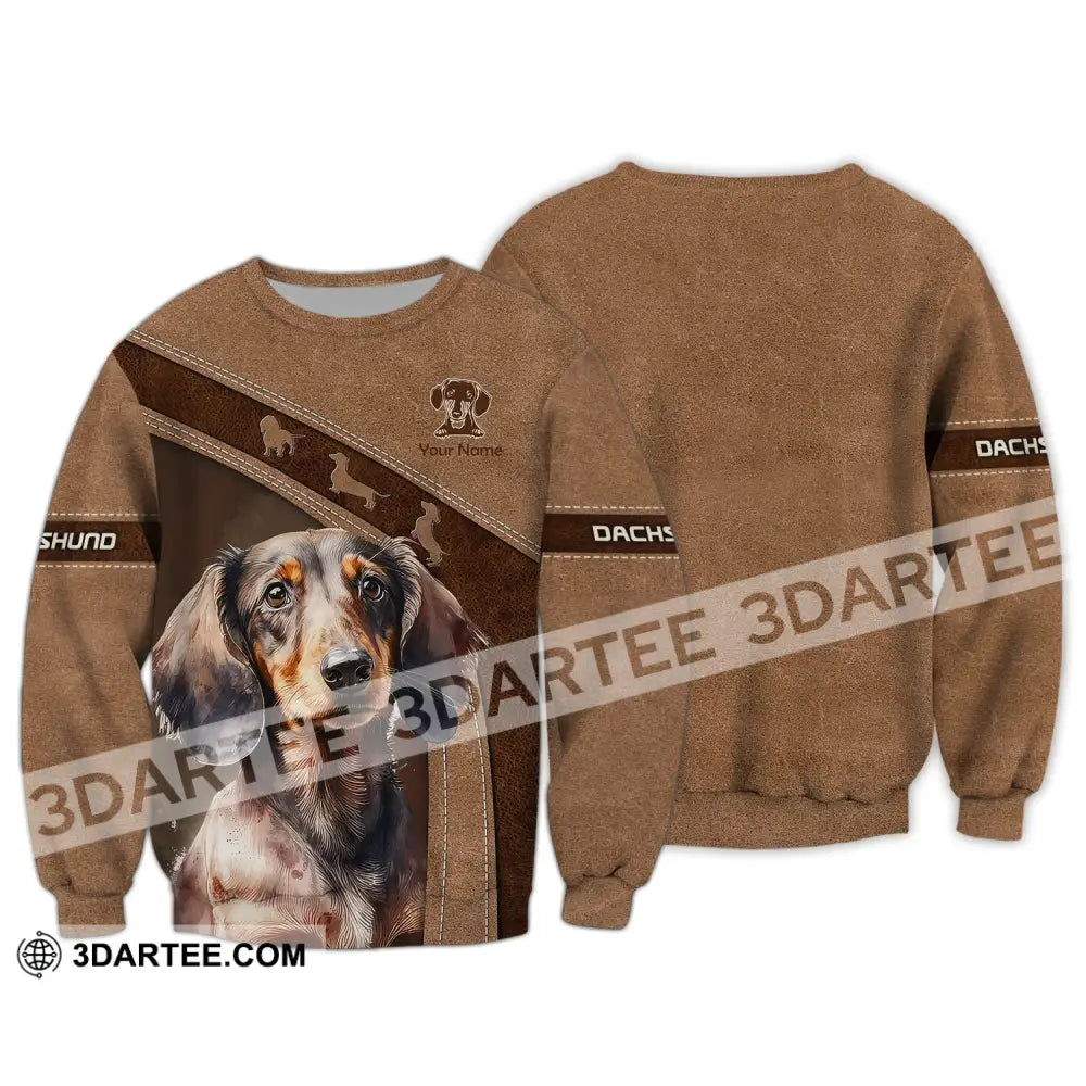 Custom Unisex Shirt Dachshund T-Shirt For Dog Lovers Long Sleeve / S