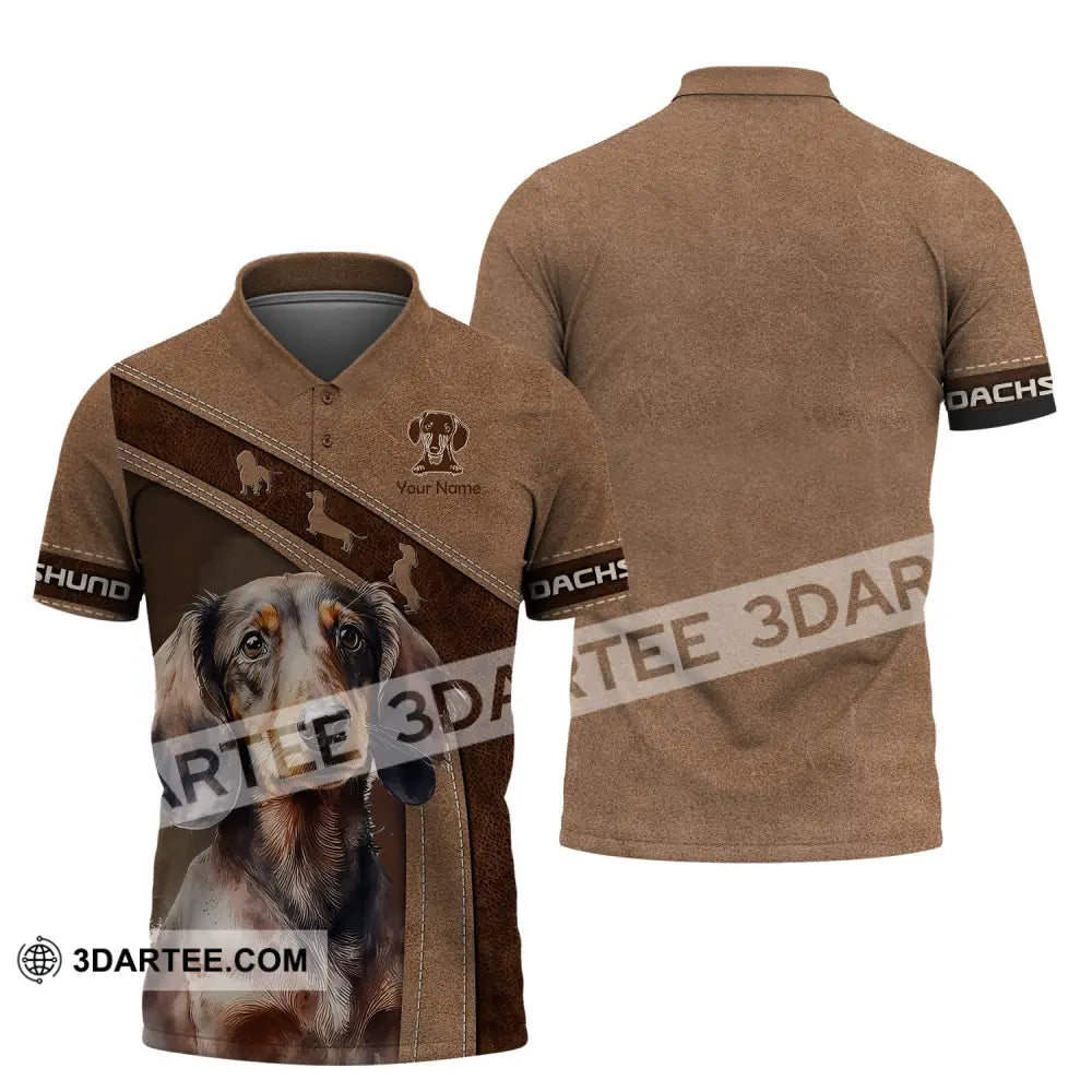 Custom Unisex Shirt Dachshund T-Shirt For Dog Lovers Polo / S